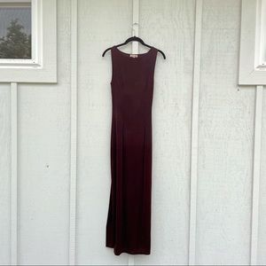 brown verge girl maxi dress